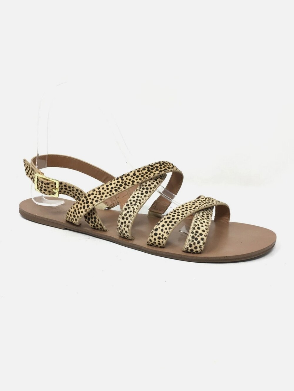 J Crew Hide On Hair Cheetah Sandals Size 11